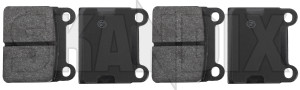 Brake pad set Rear axle 30793802 (1005217) - Volvo 850, C70 (-2005), S70, V70 (-2000) - brake pad set rear axle Own-label awd axle rear without