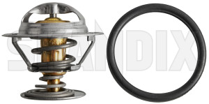 Thermostat, Coolant 91 °C  (1005551) - Volvo 850, 900, C70 (-2005), S40, V40 (-2004), S60 (-2009), S70, V70 (-2000), S80 (-2006), S90, V90 (-1998), V70 P26 (2001-2007), V70 XC (-2000), XC70 (2001-2007) - thermostat coolant 91 °c Own-label °c 91 91°c seal with