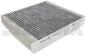 Cabin air filter Activated Carbon 30630754 (1005678) - Volvo S60 (-2009), S80 (-2006), V70 P26 (2001-2007), XC70 (2001-2007), XC90 (-2014) - airfilter cabin air filter activated carbon cabin filter cabinfilter interior air filter Genuine 38 38mm activated carbon drive filtre for hand left lefthand left hand lefthanddrive lhd mm multi multifilter vehicles