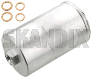 Fuel filter Petrol 4163853 (1005705) - Saab 9-3 (-2003), 9-5 (-2010), 900 (1994-), 900 (-1993), 9000 - fuel filter petrol fuelfilter petrolfilter skandix SKANDIX 85 85mm bulletfilters cartouche cartridges cassette filter filters mm petrol shellfilters single singleuse singleusefilters spinon spin on use