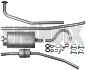 Exhaust system from Manifold  (1005763) - Volvo 120 130 - exhaust system from manifold simons Simons addon add on from manifold material single steel tube with