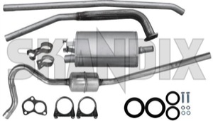 Exhaust system from Manifold  (1005764) - Volvo 120 130 - exhaust system from manifold simons Simons addon add on double from manifold material steel tube with