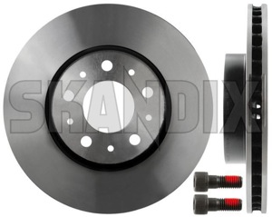 Brake disc Front axle 31262209 (1006142) - Volvo 700, 900 - brake disc front axle brake rotor brakerotors rotors Genuine 2 280 280mm abs additional and axle fits for front info info  left mm note pieces please right vehicles with