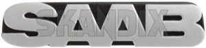 Emblem Kühlergrill 4830071 (1006258) - Saab 9-3 (-2003), 9-3 (2003-), 9-5 (-2010) - 93 93 9 3 95 95 9 5 9600 badges emblem kuehlergrill embleme enbleme plaketten schriftzug Original kuehlergrill