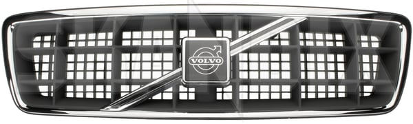 Gitter, Kühlergrill mit Strebe mit Emblem 9178483 (1006484) - Volvo V70 XC (-2000) - Keywords: cross country frontgrille gitter gitter kuehlergrill mit strebe mit emblem grille kuehlergrille kuelergril kuelergrill v70 v70xc xc Original chrom emblem mit schwarz strebe