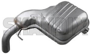 Rear Silencer 9404421 (1006817) - Volvo S80 (-2006) - end silencer rear silencer Own-label awd clamp pipe round single single  without