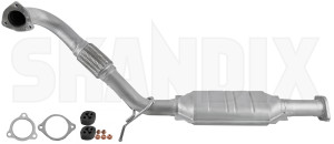 Catalytic converter 8603034 (1006826) - Volvo S80 (-2006), V70 P26 (2001-2007) - catalyst catalytic converter catalytic convertor Own-label addon add on material with