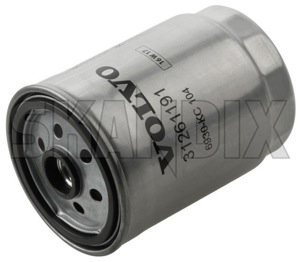 Fuel filter Diesel 31261191 (1006914) - Volvo S60 (-2009), S80 (-2006), V70 P26 (2001-2007), XC70 (2001-2007), XC90 (-2014) - dieselfilter fuel filter diesel fuelfilter petrolfilter Genuine bulletfilters cartouche cartridges cassette diesel filter filters fuel heater heating metal oil pre preheater preheating shellfilters single singleuse singleusefilters spinon spin on use with