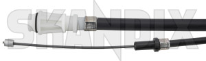 Cable, Park brake fits left and right 9209756 (1006933) - Volvo 850, C70 (-2005), S70, V70 (-2000) - brake cables cable park brake fits left and right handbrake cable parking brake Own-label and awd fits left right without