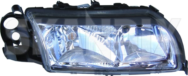 Headlight right H7 Halogen 8693558 (1007097) - Volvo S80 (-2006) - Keywords: headlight right h7 halogen Own-label aiming for h7 halogen headlight motor right righthand right hand traffic vehicles with without