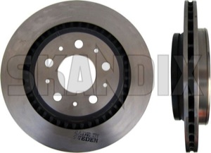 Brake disc Rear axle internally vented 8617026 (1007177) - Volvo S70, V70 (-2000) - brake disc rear axle internally vented brake rotor brakerotors rotors Own-label 2 additional allwheel all wheel awd axle drive for info info  internally model note pieces please rline r line rear vented xwd