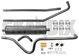 Exhaust system from Manifold  (1007187) - Volvo PV - exhaust system from manifold simons Simons addon add on from manifold material steel with