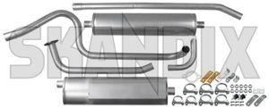 Exhaust system from Manifold  (1007190) - Volvo PV - exhaust system from manifold simons Simons addon add on from kit manifold material single steel tube with