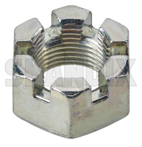 Nut, Wheel bearing Castle nut Rear axle System Spicer 7/8