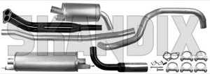 Sports silencer set from Manifold  (1008095) - Volvo 200 - sports silencer set from manifold simons Simons 2 2inch 50,8 508 50 8 50,8 508mm 50 8mm 80 80mm addon add on catalytic compulsory converter for from inch manifold material mm registration round single single  vehicles with without