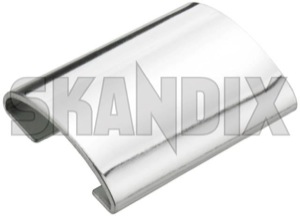 Trim joint Windscreen chromed 654386 (1008190) - Volvo 120, 130, 220 - molding trim joint windscreen chromed Genuine chromed windscreen