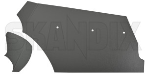 Interior, lining trunk grey Kit 671068 (1008727) - Volvo 120 130 - interior lining trunk grey kit load compartment lining side panels trunk covers trunk linings Own-label grey kit right