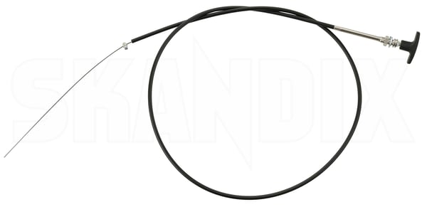 Hood Release Cable 657180 (1008728) - Volvo 120, 130, 220 - Keywords: bonnet cables bonnet unlocking wires bowden cable hood release cable wire box Own-label
