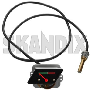 Gauge, coolant temperature with Capillary tube sensor 673999 (1008946) - Volvo 120, 130, 220, PV, P210 - gauge coolant temperature with capillary tube sensor indicator cooling water temperature thermometer water temperature gauge Own-label capillary new part sensor tube with