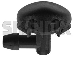 Nozzle, Windscreen washer fits left and right for Windscreen 4373528 (1009771) - Saab 900 (1994-) - nozzle windscreen washer fits left and right for windscreen squirter jet nozzle window washer nozzle wiper washer nozzle Genuine and cleaning fits for left right window windscreen