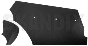 Interior, lining trunk black Kit 671067 (1010253) - Volvo 120 130 - interior lining trunk black kit load compartment lining side panels trunk covers trunk linings Own-label black kit right