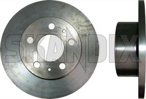 Brake disc Front axle non vented 687308 (1010275) - Volvo 140, 164 - brake disc front axle non vented brake rotor brakerotors rotors Own-label 2 additional axle front info info  non note pieces please solid vented