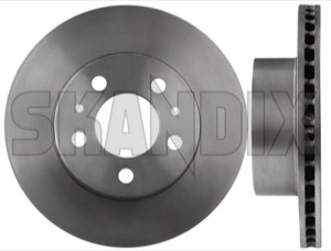 Brake disc Front axle internally vented 270735 (1010276) - Volvo 164 - brake disc front axle internally vented brake rotor brakerotors rotors Own-label 2 additional and axle fits front info info  internally left note pieces please right vented