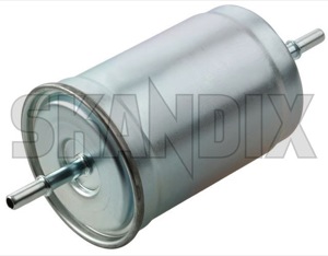 Fuel filter Petrol 30817997 (1010330) - Volvo S40, V40 (-2004), S60 (-2009), S80 (-2006), V70 P26 (2001-2007), XC70 (2001-2007) - fuel filter petrol fuelfilter petrolfilter Own-label bulletfilters cartouche cartridges cassette filter filters petrol shellfilters single singleuse singleusefilters spinon spin on use