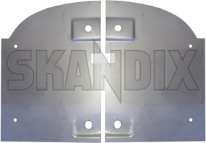 Mudflap plate rear Kit for both sides  (1010605) - Volvo 120 130 - mudflap plate rear kit for both sides Own-label both drivers for kit left passengers rear right side sides stainless steel
