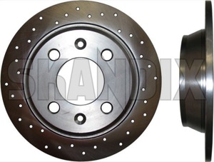 Brake disc Rear axle perforated Sport Brake disc 8970717 (1010678) - Saab 900 (-1993), 9000 - brake disc rear axle perforated sport brake disc brake rotor brakerotors rotors zimmermann Zimmermann abe  abe  2 additional and axle brake certification disc fits general info info  left note perforated pieces please rear right sport without