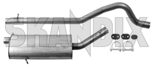 Exhaust system from Intermediate pipe 8819708 (1010882) - Saab 900 (-1993) - exhaust system from intermediate pipe Own-label addon add on from intermediate material pipe steel with