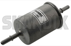 Fuel filter Petrol 25313359 (1011382) - Saab 9-3 (2003-), 9-5 (-2010) - fuel filter petrol fuelfilter petrolfilter skandix SKANDIX bulletfilters cartouche cartridges cassette filter filters petrol shellfilters single singleuse singleusefilters spinon spin on use