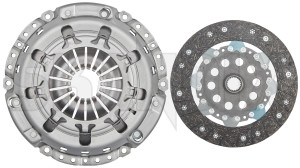 Clutch kit 30711578 (1011927) - Volvo C30, C70 (2006-), C70 (-2005), S40, V40 (-2004), S40, V50 (2004-), S60 (-2009), S80 (-2006), V70 P26 (2001-2007) - clutch kit Own-label clutch releaser without