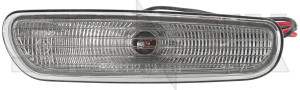 Side marker lamp front right rear left smoke grey  (1012292) - Volvo S40, V40 (-2004) - position light side marker lamp front right rear left smoke grey Own-label bulb front grey included left plug rear right smoke with without