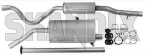 Exhaust system from Catalytic converter  (1012734) - Saab 900 (-1993) - exhaust system from catalytic converter Own-label addon add on catalytic converter from material steel with
