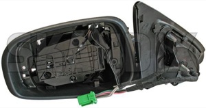Outside mirror left 30745247 (1013052) - Volvo S60 (-2009), V70 P26 (2001-2007), XC70 (2001-2007) - outside mirror left Genuine actuator adjustment cap cover covering electric electronically foldable folding for glass heatable left light memory mirror motor outside with without