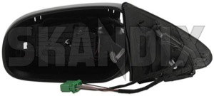 Outside mirror left 30634913 (1013059) - Volvo S60 (-2009), V70 P26 (2001-2007), XC70 (2001-2007) - outside mirror left Genuine actuator adjustment cap cover covering electric electronically foldable folding for glass heatable left light memory mirror motor outside with without