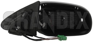 Outside mirror right 30634914 (1013060) - Volvo S60 (-2009), V70 P26 (2001-2007), XC70 (2001-2007) - outside mirror right Genuine actuator adjustment cap cover covering electric electronically foldable folding for glass heatable light memory mirror motor outside right with without
