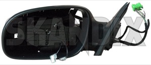 Outside mirror left 30634917 (1013062) - Volvo S60 (-2009), V70 P26 (2001-2007) - outside mirror left Genuine actuator adjustment cap cover covering electric electronically foldable for glass heatable left light memory mirror not with without