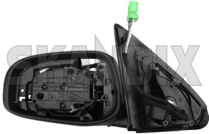 Outside mirror left 30634921 (1013066) - Volvo S60 (-2009), V70 P26 (2001-2007) - outside mirror left Genuine actuator adjustment cap cover covering electric electronically foldable for glass heatable left light memory mirror not with without