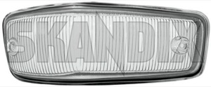 Lens, Indicator left 676307 (1013175) - Volvo 140 - lens indicator left Own-label checked etype e type frame left white with