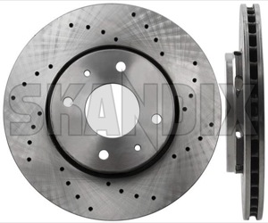Brake disc Front axle perforated internally vented Sport Brake disc 30818027 (1013260) - Volvo S40, V40 (-2004) - brake disc front axle perforated internally vented sport brake disc brake rotor brakerotors rotors zimmermann Zimmermann abe  abe  2 281 281mm additional and axle brake certification disc fits front general info info  internally left mm note perforated pieces please right sport vented with