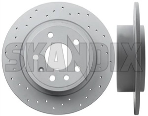 Brake disc Rear axle perforated Sport Brake disc 12763591 (1013349) - Saab 9-5 (-2010) - brake disc rear axle perforated sport brake disc brake rotor brakerotors rotors zimmermann Zimmermann abe  abe  15 15inch 2 286 286mm additional axle bc bd brake certification disc general inch info info  mm note perforated pieces please rear sport with