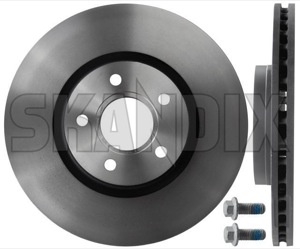 Brake disc Front axle internally vented 31471819 (1013366) - Volvo C30, C70 (2006-), S40, V50 (2004-) - brake disc front axle internally vented brake rotor brakerotors rotors Genuine 16 16inch 2 300 300mm additional axle front inch info info  internally mm note pieces please vented