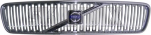 Radiator grill with Rod with Emblem chrome 8678680 (1013465) - Volvo V50 - grille radiator grill with rod with emblem chrome Genuine chrome emblem rod with