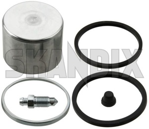 Repair kit, Boot Brake caliper Front axle for one Brake caliper  (1013474) - Saab 95, 96 - repair kit boot brake caliper front axle for one brake caliper skandix SKANDIX axle bleeder bleederscrew brake caliper caps carlo dust except for front model monte one piston screw seals with