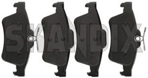 Brake pad set Rear axle 32017848 (1013504) - Saab 9-3 (2003-) - brake pad set rear axle Own-label 278 278mm 292 292mm axle mm rear
