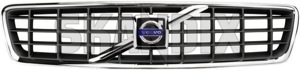 Gitter, Kühlergrill mit Strebe mit Emblem 30652182 (1013718) - Volvo S40, V40 (-2004) - frontgrille gitter gitter kuehlergrill mit strebe mit emblem grille kuehlergrille kuelergril kuelergrill s40 s40i v40 v40i Original emblem mit strebe