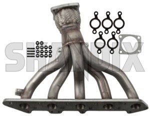 Manifold, Exhaust system 9471933 (1013829) - Volvo 850, S70, V70 (-2000) - manifold exhaust system Own-label addon add on material stud with without