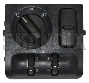 Switch, Headlight 30858499 (1014123) - Volvo S40, V40 (-2004) - combination switch headlight adjuster knob headlight adjuster switch headlight control headlight knob headlight switch headlightsswitch light adjuster knob light adjuster switch light control main lights knob main lights switch mainlights switch headlight Genuine automatic daytime dim foglights for headlights out vehicles without